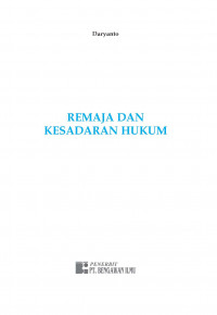 Remaja dan Kesadaran Hukum